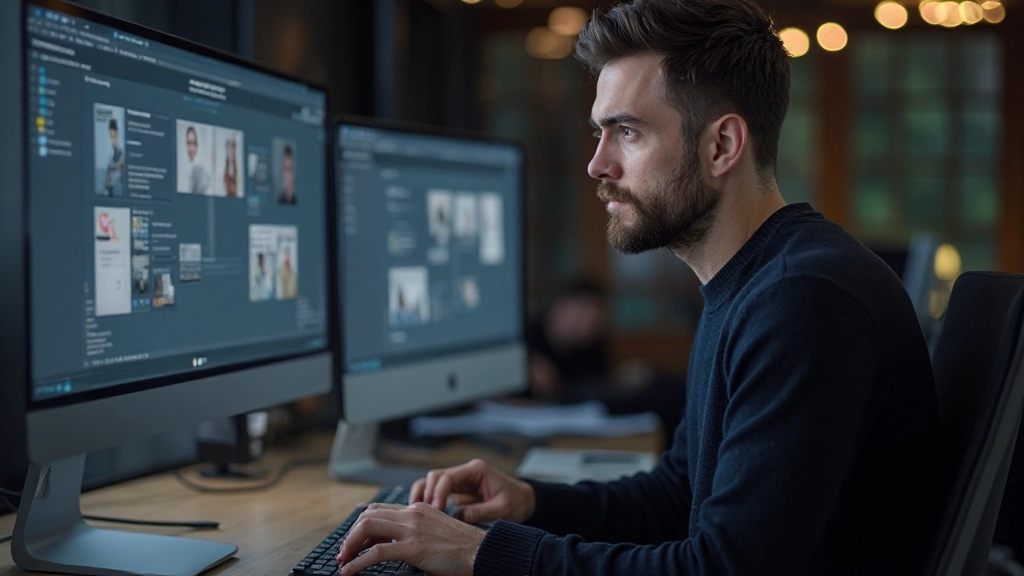 Contrast-demonstratie met zwart-witte elementen op grafisch scherm